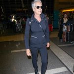 Jamie Lee Curtis in a Black Suit Was Spotted at LAX Airport in LA 10/21/2018