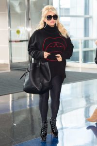 Jessica Simpson in a Black Sweatshirt