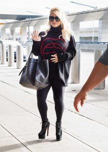 Jessica Simpson in a Black Sweatshirt