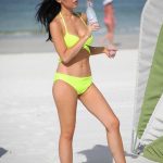 Lisa Opie in Bikini on the Beach in Miami 10/24/2018