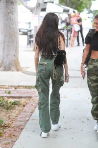 Madison Beer in a Green Military Pants