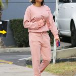 Melanie Brown in a Pink Jogging Suit Was Seen Out in Los Angeles 10/22/2018