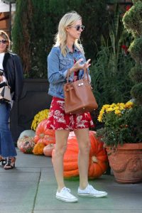 Nicky Hilton in a Red Floral Dress
