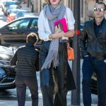 Toni Garrn in a Black Leather Pants Was Seen Out in Paris 09/30/2018
