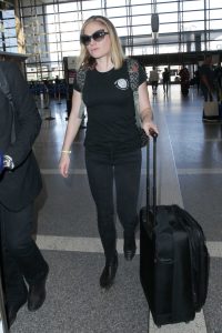 Anna Paquin in a Black T-Shirt