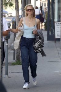 Jaime King in a Blue Blouse