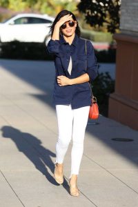 Jenna Dewan in a White Jeans