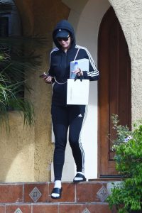 Katy Perry in a Navy Adidas Tracksuit