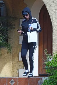 Katy Perry in a Navy Adidas Tracksuit