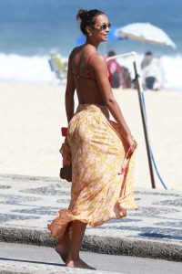 Lais Ribeiro in a Red Bikini