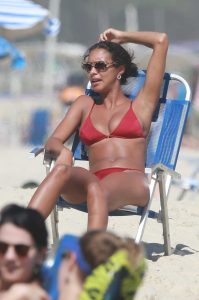 Lais Ribeiro in a Red Bikini