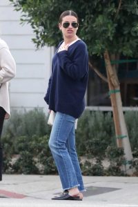 Lea Michele in a Blue Jeans