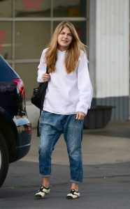 Selma Blair in a White Hoody