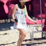 Andrea Corr Was Spotted on the Beach in Barbados 12/24/2018