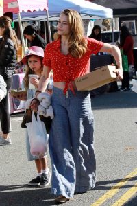 Bethany Joy Lenz in a Red Polka Dot Blouse