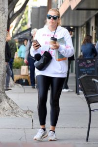 Busy Philipps in a White Hoody