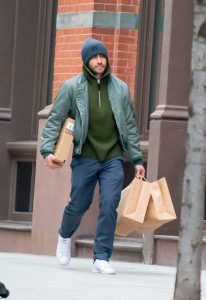 Jake Gyllenhaal in a Green Jacket