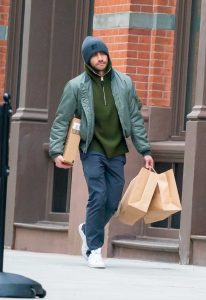 Jake Gyllenhaal in a Green Jacket