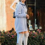 Leona Lewis in a Beige High Heel Boots Was Seen Out in Beverly Hills 12/29/2018