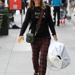 Lori Loughlin in a Plaid Pants Goes Shopping in Beverly Hills 12/23/2018