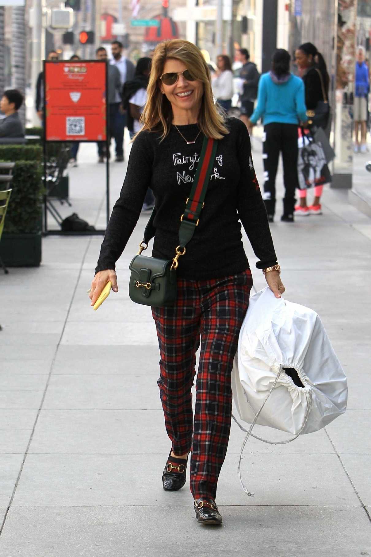 Lori Loughlin in a Plaid Pants