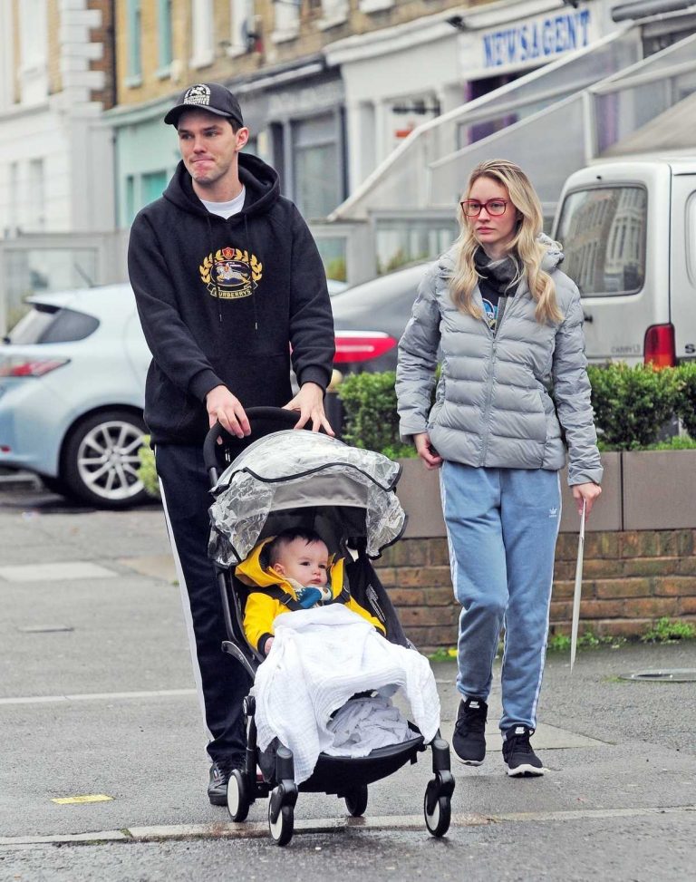 Nicholas Hoult Was Seen Out with Bryana Holly and Their New Baby in ...