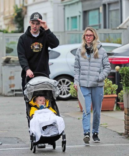 Nicholas Hoult Was Seen Out with Bryana Holly and Their New Baby in ...