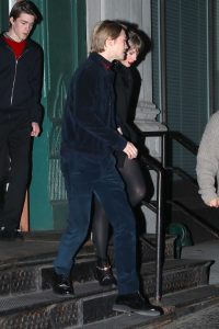 Taylor Swift in a Black Coat Night Out in New York 12/30/2018