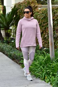Eva Longoria in a Pink Hoody