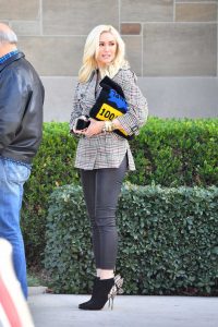 Gwen Stefani in a Plaid Jacket