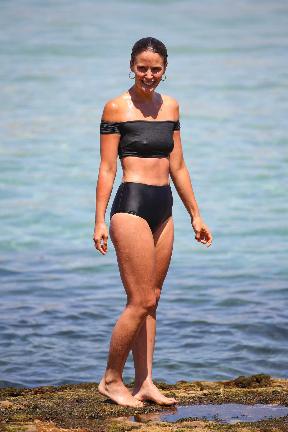 Jodi Gordon in a Black Bikini