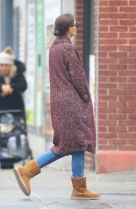 Katie Holmes in a Yellow Uggs