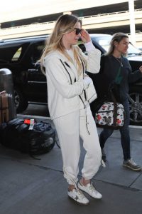 LeAnn Rimes in a White Jogging Suit