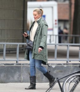 Cameron Diaz in a Green Parka