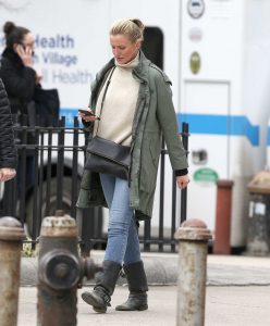 Cameron Diaz in a Green Parka