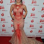 Danica McKellar Attends The American Heart Association’s Go Red For Women Red Dress Collection 2019 in New York City 02/07/2019