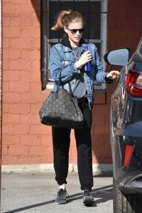 Kate Mara in a Denim Jacket