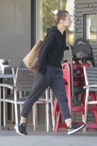 Kristen Bell in a Black Hoody
