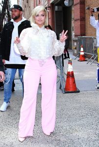 Bebe Rexha in a Pink Pants