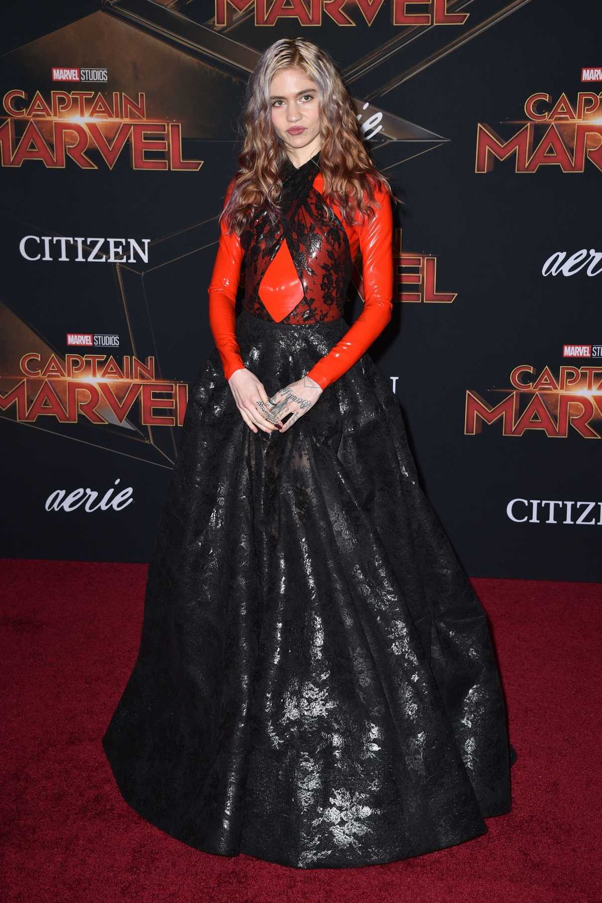 Grimes Attends the Captain Marvel Premiere at the El Capitan Theatre in ...