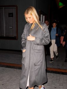Gwyneth Paltrow in a Gray Coat