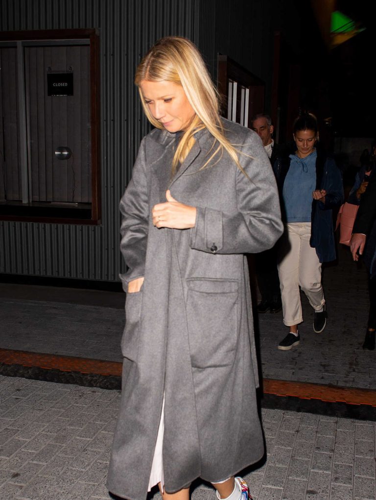 Gwyneth Paltrow in a Gray Coat Was Seen Out in New York 03/09/2019-5 ...