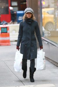 Halle Berry in a Black Coat