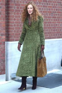 Nicole Kidman in a Green Coat