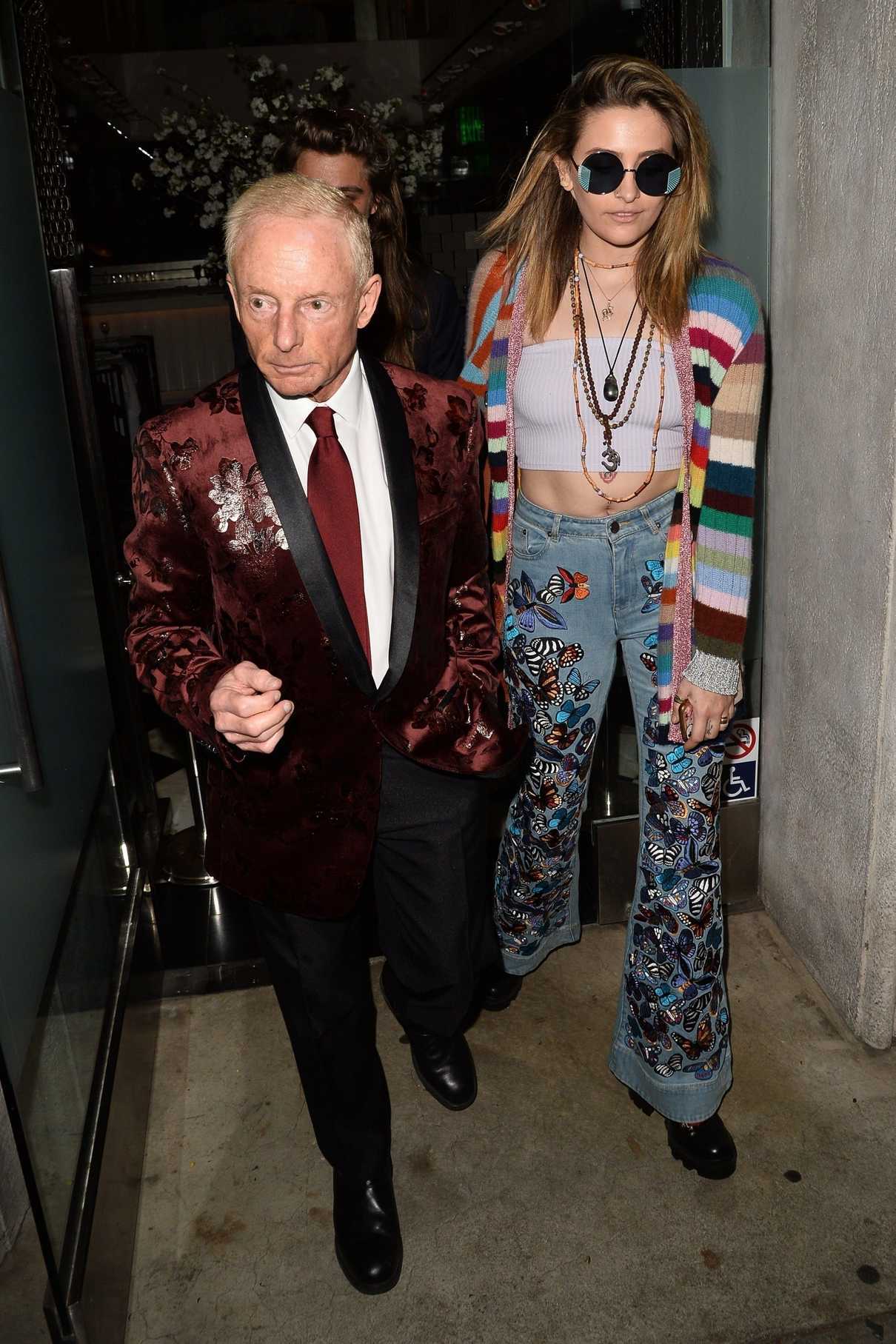 Paris Jackson Arrives at Kathy Hilton’s Birthday Party at Mr Chow in ...