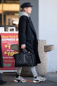 Diane Kruger in a Black Coat