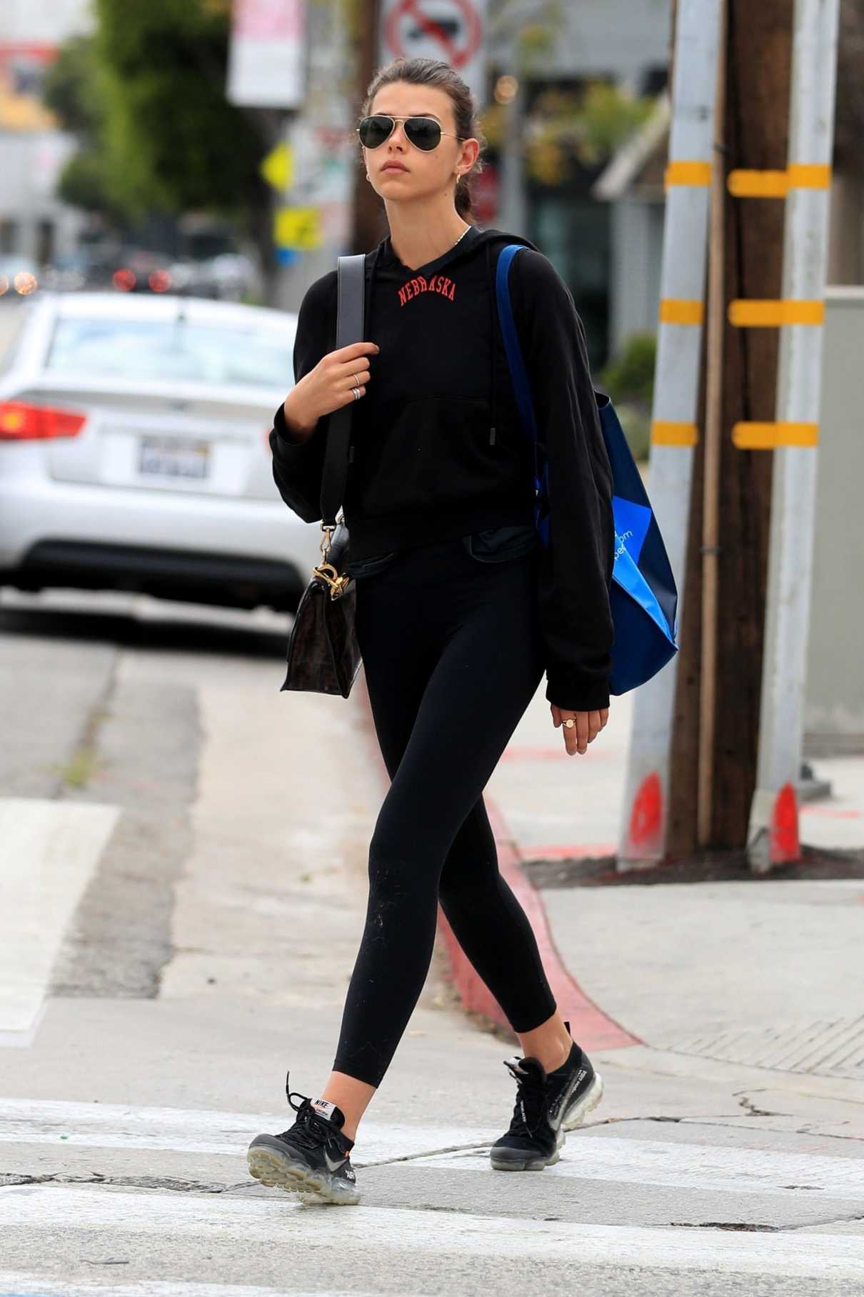 Georgia Fowler in a Black Hoody Was Seen Out in West Hollywood 04/16 ...