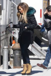 Jennifer Lopez in a Black Puffer Jacket