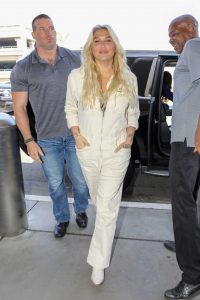 Kesha in a Beige Overalls