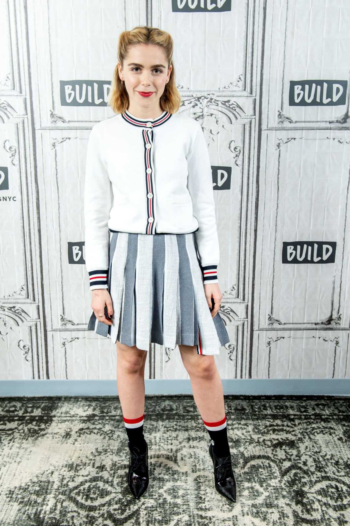 Kiernan Shipka Attends AOL Build Series at Build Studio in NYC 04/03